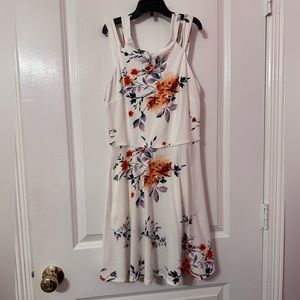 white kids flower dress